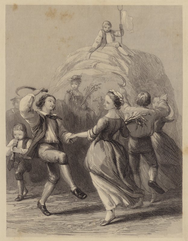 Harvest Dance (gravering) av English School