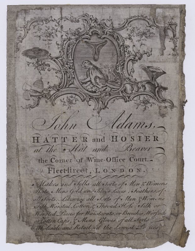 Hattemakere, John Adams, byttekort av English School
