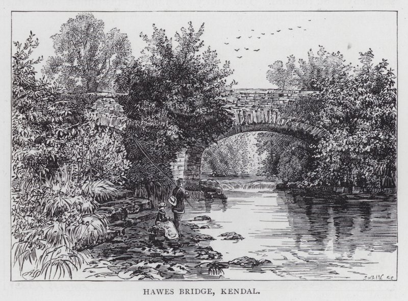 Hawes Bridge, Kendal (gravering) av English School