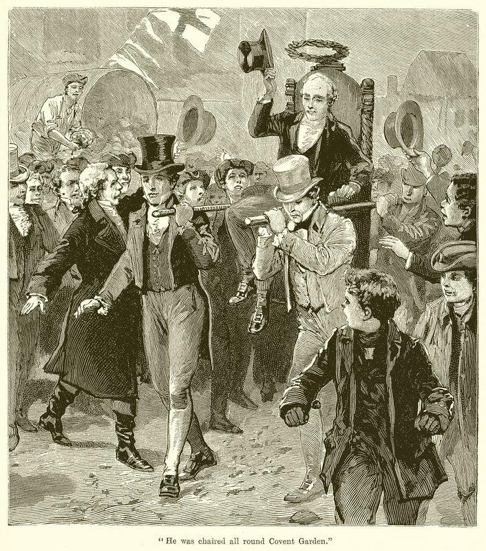 Han ble ledet hele Covent Garden av English School