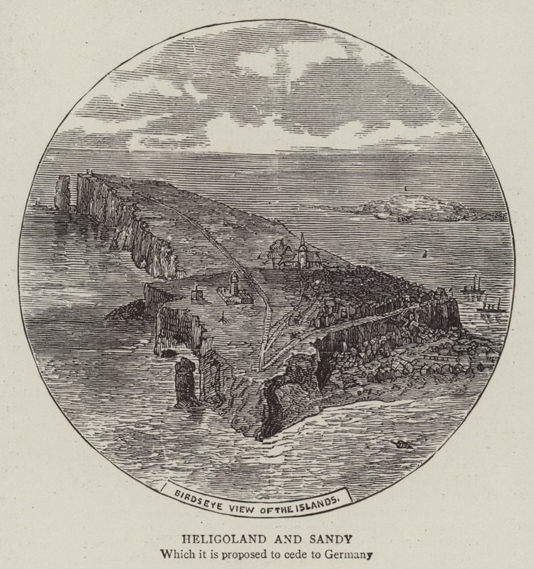 Helgoland og Sandy (gravering) av English School