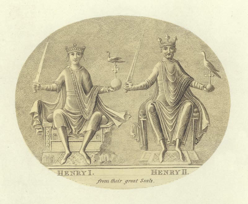 Henri I og Henry II, konger av England av English School
