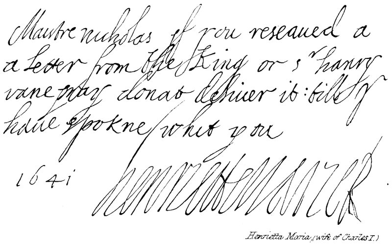 Henrietta Maria, (kone til Charles I) av English School