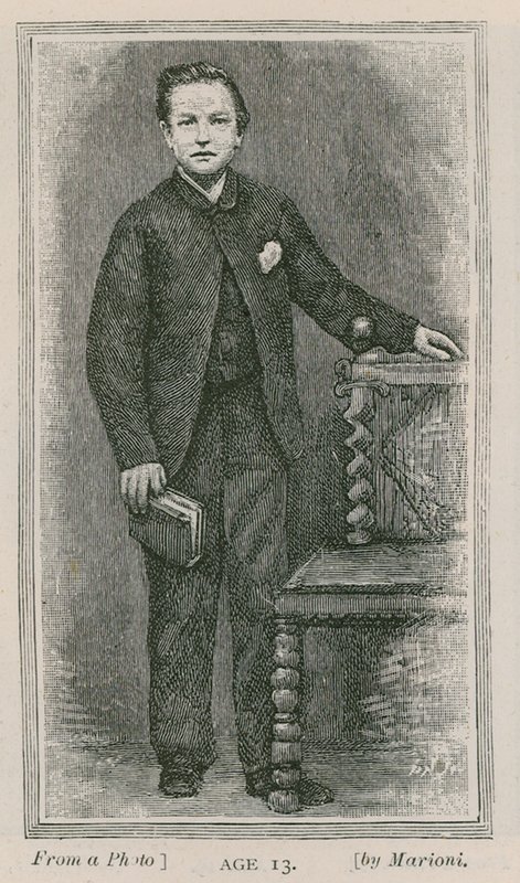 Henry Arthur Jones, dramatiker, 13 år gammel av English School