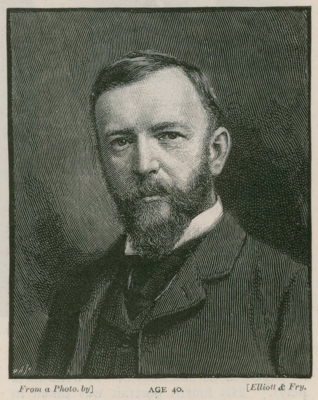 Henry Arthur Jones , dramatiker, 40 år gammel av English School