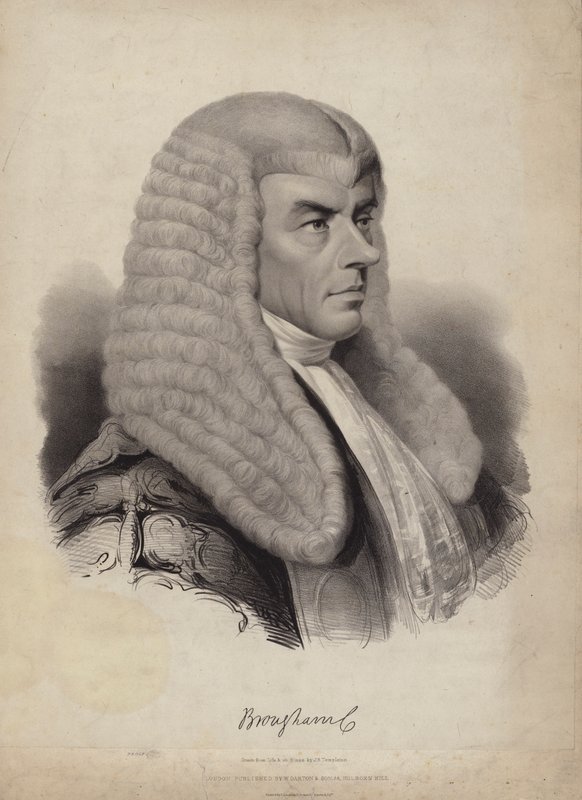 Henry Brougham, 1st Baron Brougham og Vaux, britisk politiker og MP av English School