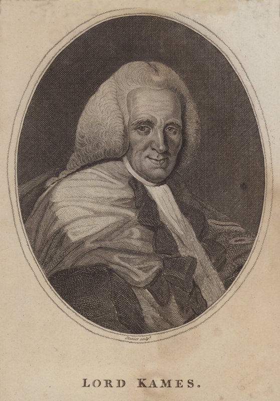 Henry Home, Lord Kames, skotsk advokat, dommer, filosof og rettshistoriker (gravering) av English School