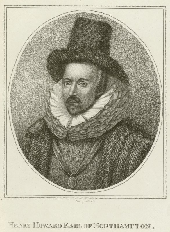 Henry Howard, jarl av Northampton (gravering) av English School