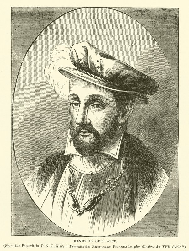 Henrik II av Frankrike (gravering) av English School