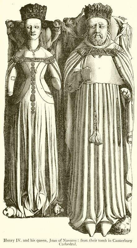 Henry IV og hans dronning, Jeanne av Navarra av English School