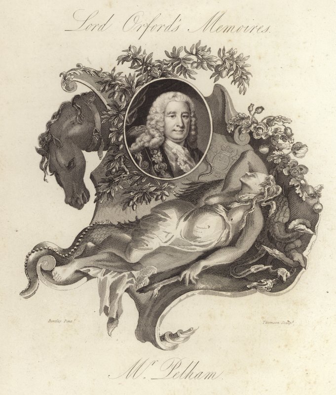 Henry Pelham , British Whig-politiker og statsminister (gravering) av English School