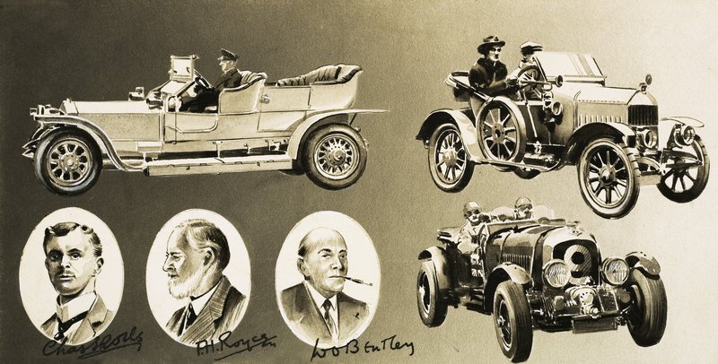 Henry Royce, Charles Rolls, WO Bentley – tre pionerer innen bilindustrien av English School
