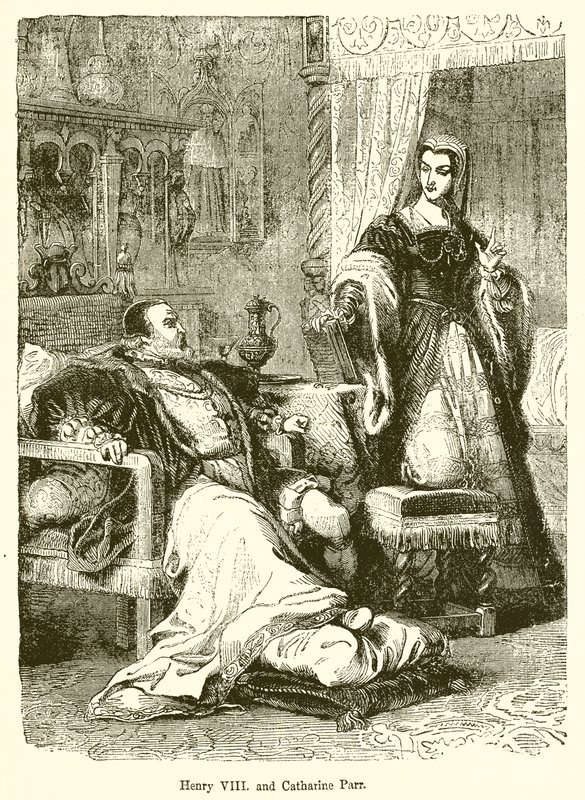 Henrik VIII. og Catharine Parr av English School