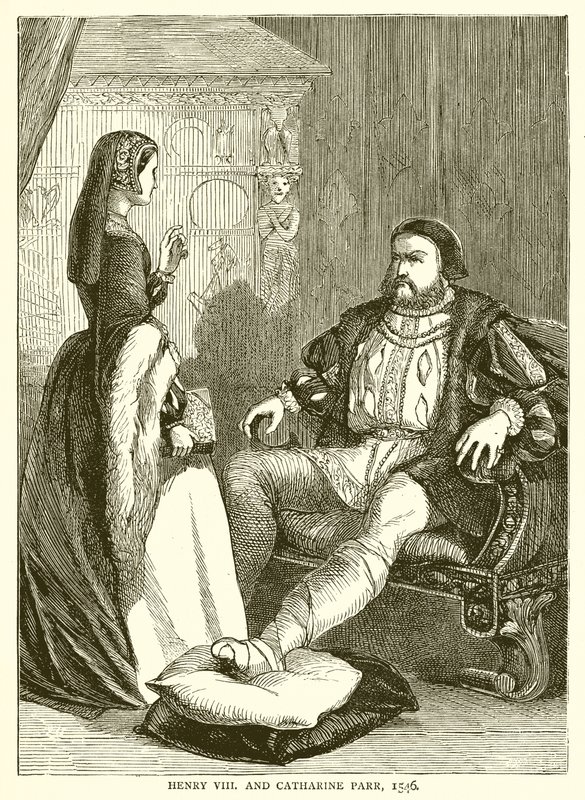 Henry VIII og Catharine Parr, 1546 av English School