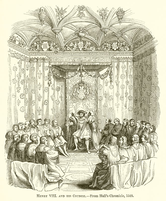 Henry VIII og hans råd av English School