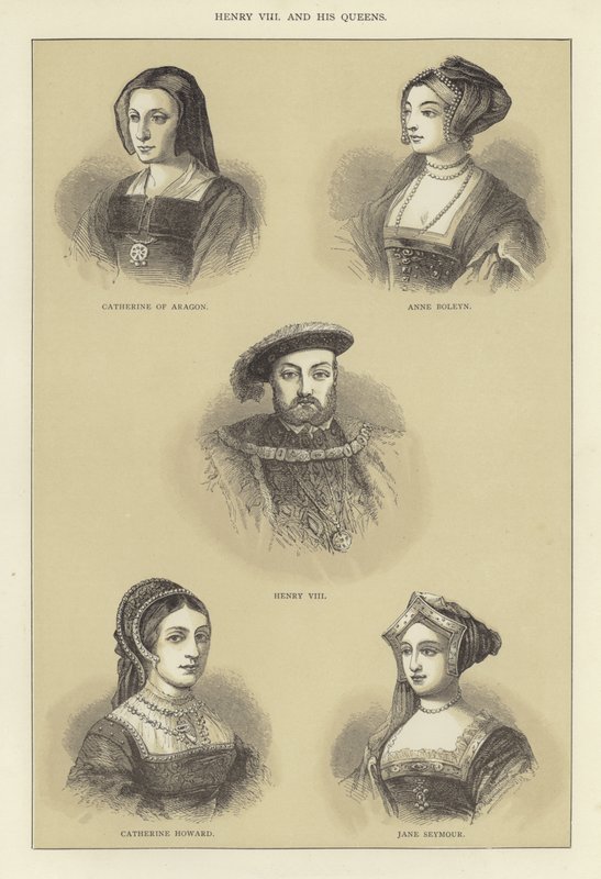 Henry VIII og hans dronninger av English School