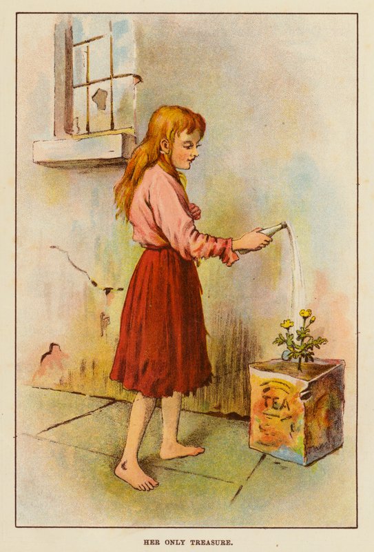 Hennes eneste skatt (farge litho) av English School