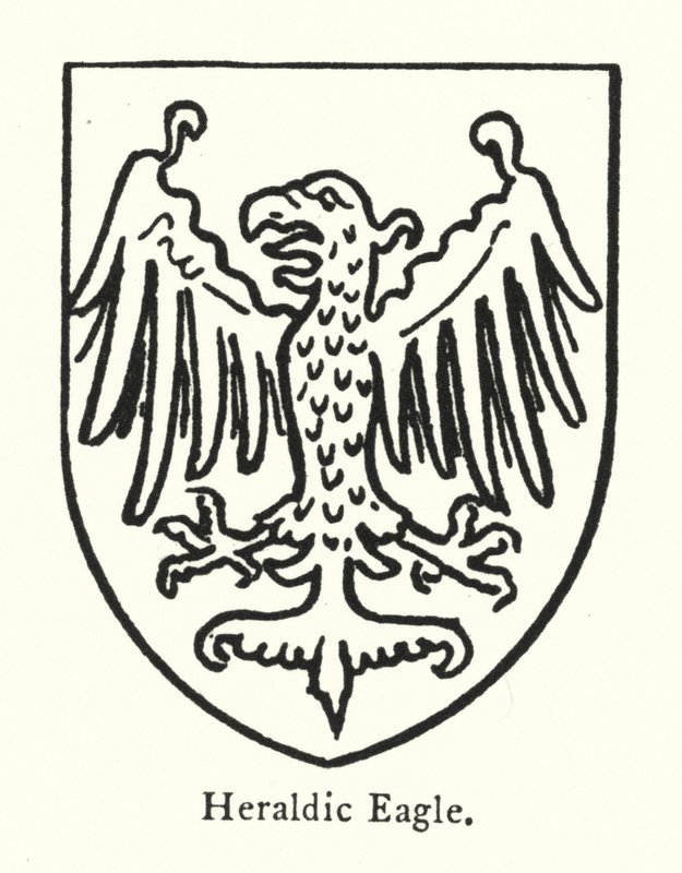 Heraldic Eagle (gravering) av English School