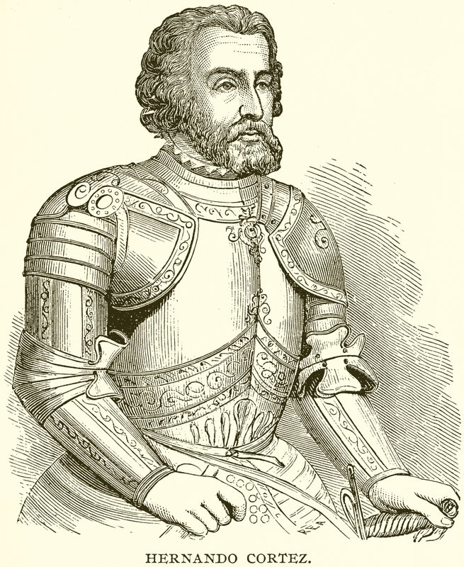 Hernan Cortes av English School