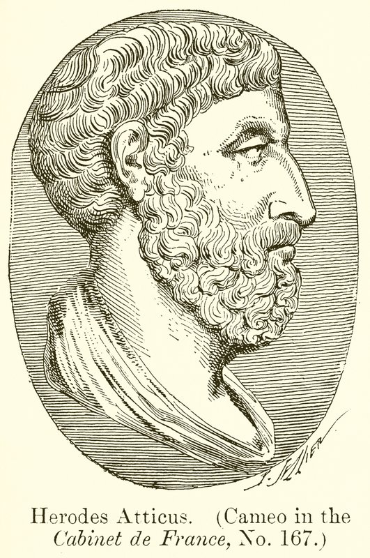 Herodes Atticus. (Cameo in the Cabinet de France, nr. 167) av English School