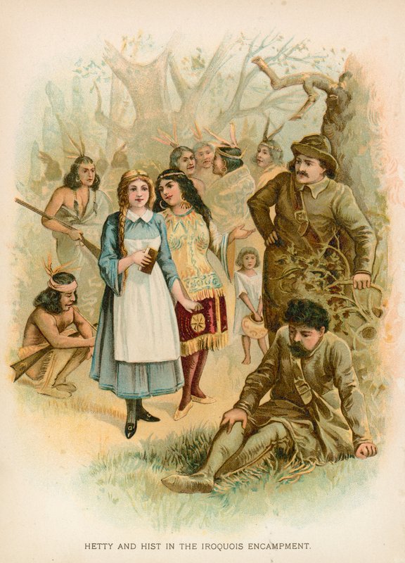 Hetty og Hist i Iroquois-leiren av English School