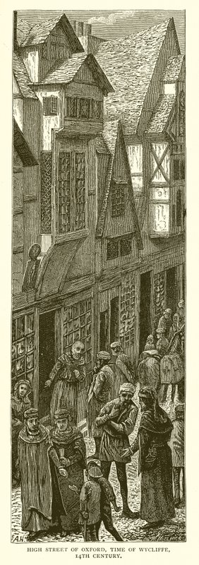 High Street of Oxford, Time of Wycliffe, 1300-tallet av English School