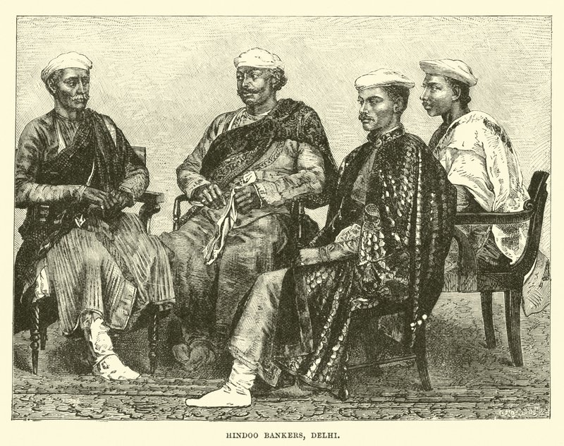 Hindoo bankfolk, Delhi av English School