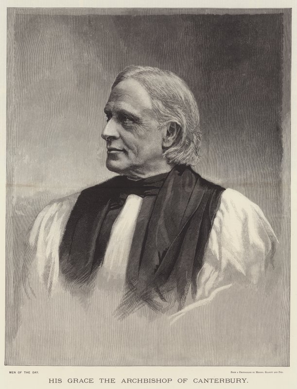 Hans nåde erkebiskopen av Canterbury (gravering) av English School
