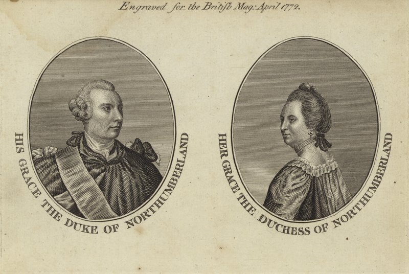 Hans nåde hertugen av Northumberland og hennes nåde hertuginnen av Northumberland av English School