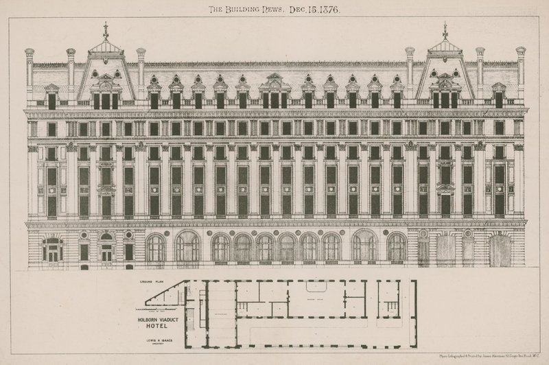 Holborn Viaduct Hotel, London av English School