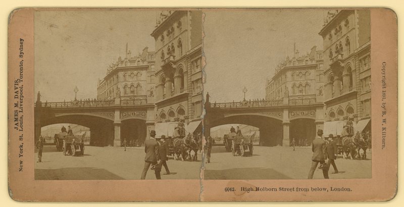 Holborn Viadukt; fotografi av English School