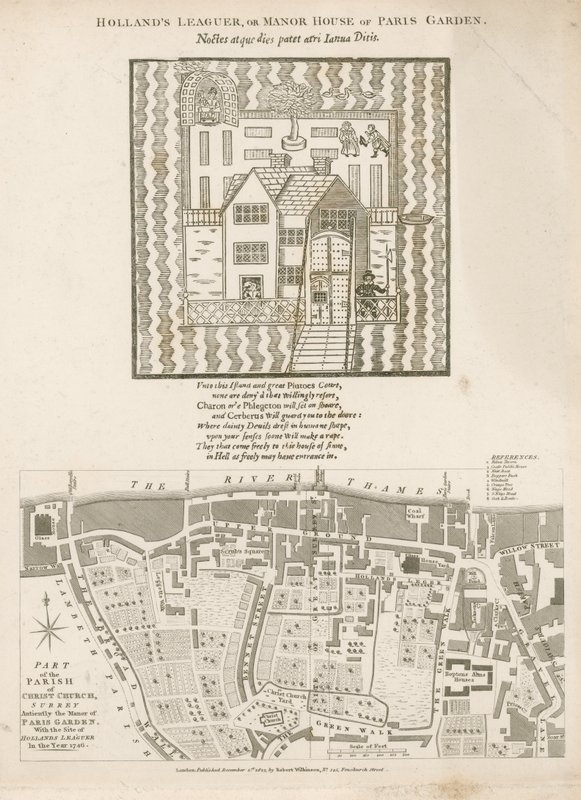 Hollands Leaguer, eller Manor House of Paris Garden, Christ Church, Surrey av English School