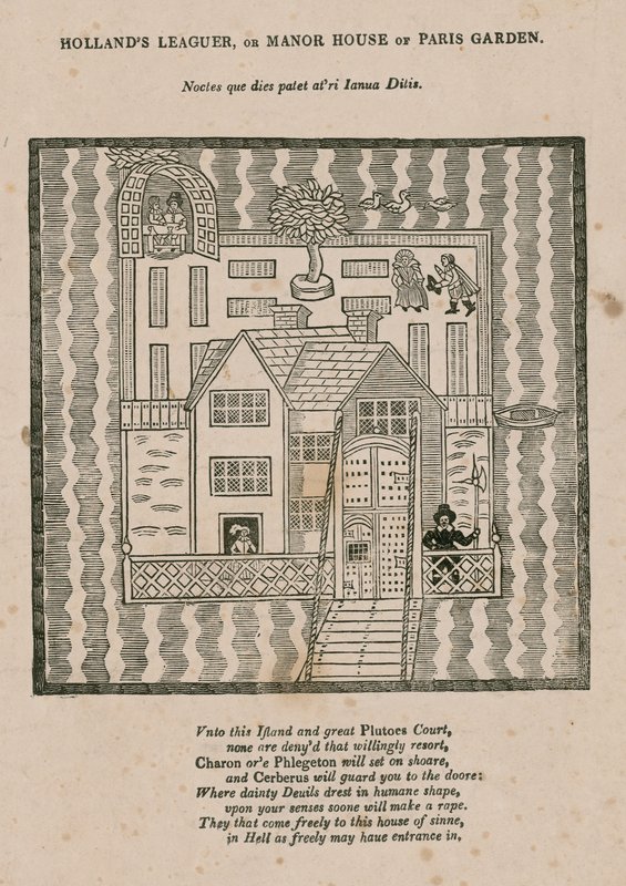 Hollands Leaguer eller Manor House of Paris Garden, London av English School