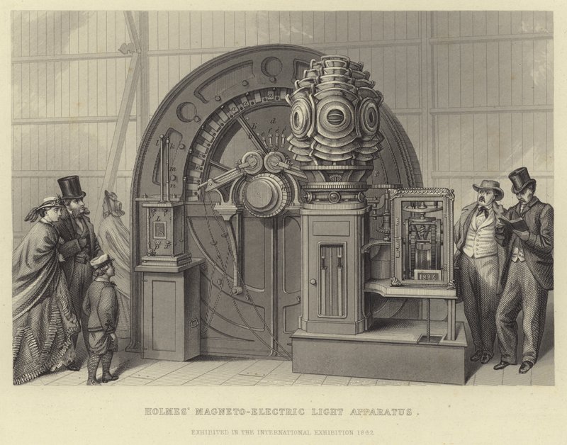 Holmes elektromagnetiske lysapparat av English School