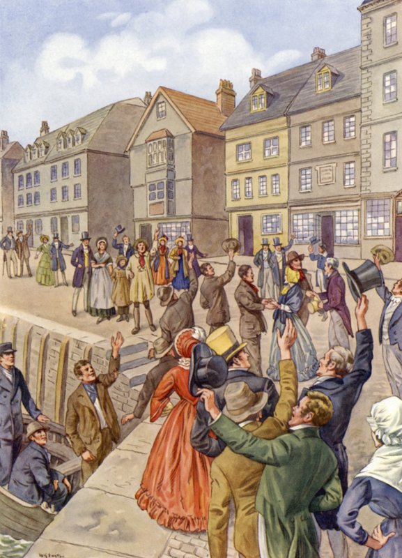 Tolpuddle-martyrenes hjemkomst av English School