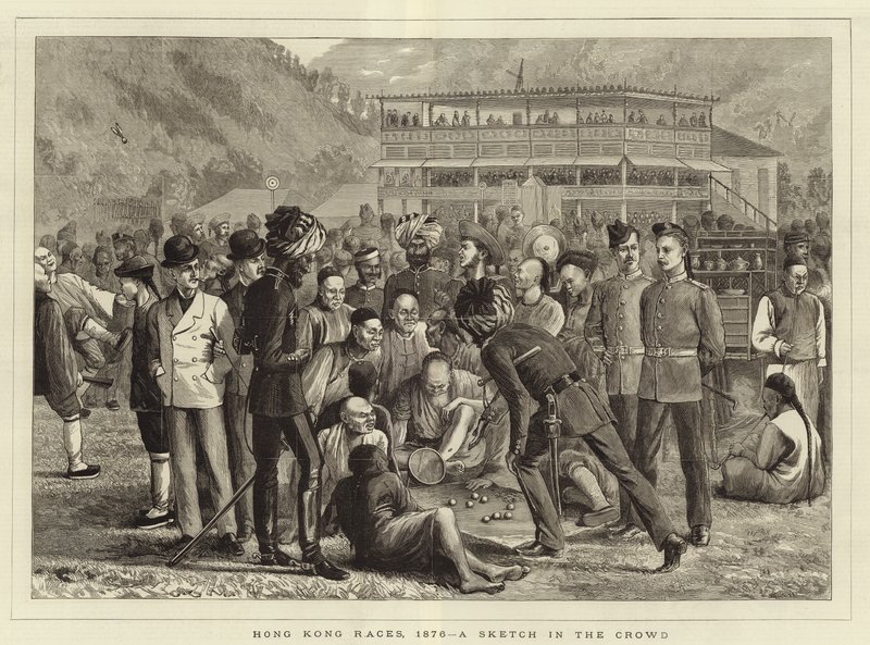 Hong Kong Races i 1876 av English School