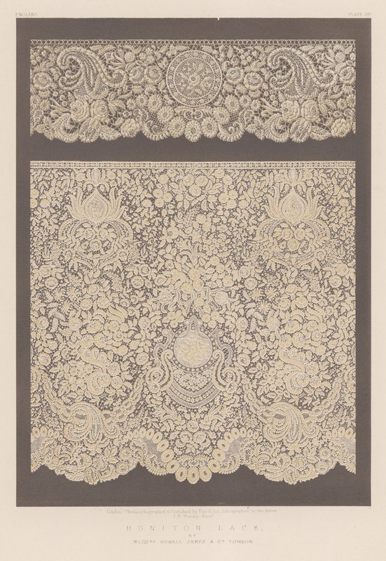 Honiton Lace av Mrs Howell James og Co, London av English School