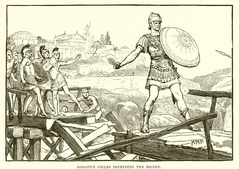 Horatius Cocles forsvarer broen av English School