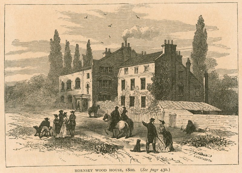 Hornsey Wood House, London, 1800 av English School