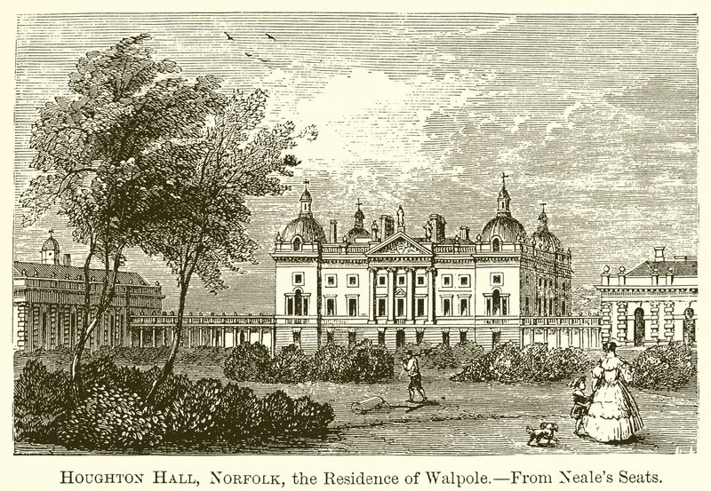 Houghton Hall, Norfolk, boligen til Walpole av English School