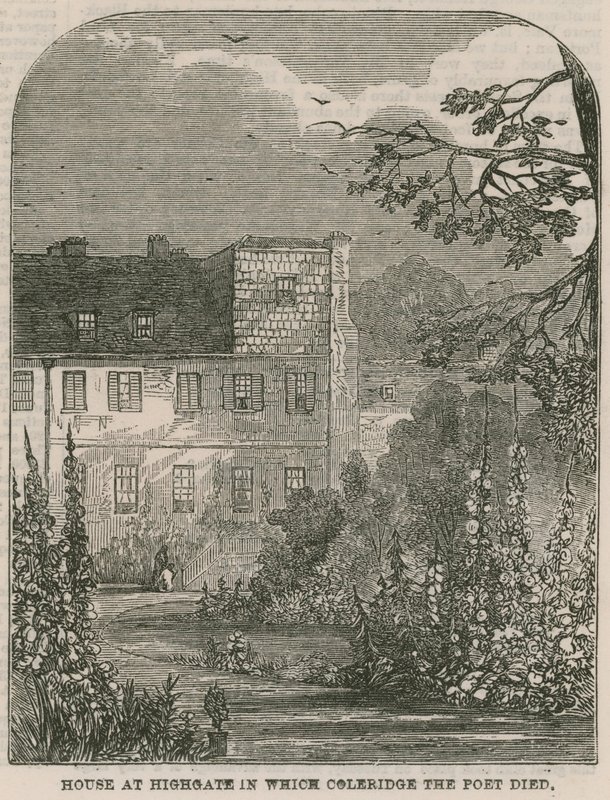 Hus i Highgate, London, der dikteren Samuel Coleridge døde av English School