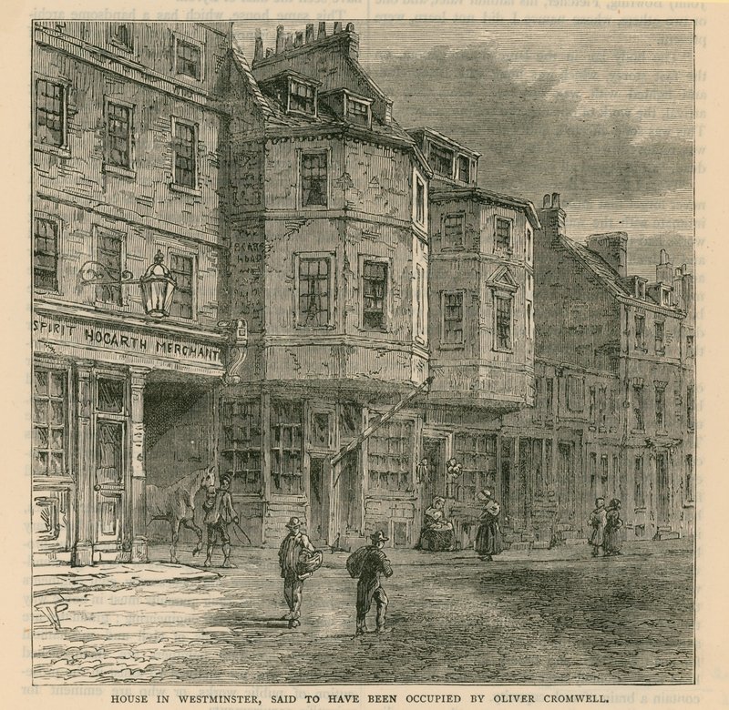 Huset i Westminster sies å ha vært okkupert av Oliver Cromwell av English School