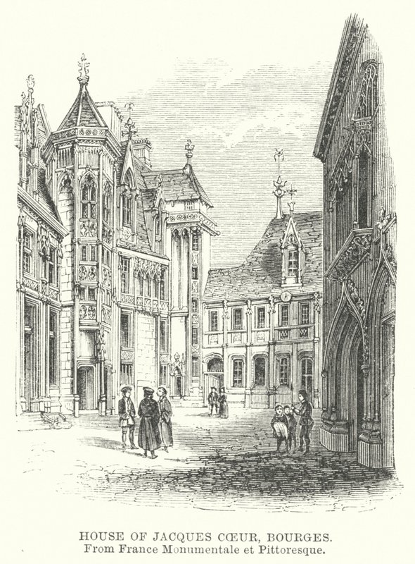 House of Jacques Coeur, Bourges (gravering) av English School
