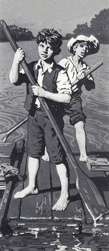 Huckleberry Finn og Tom Sawyer av English School