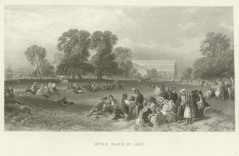 Hyde Park i 1851 av English School