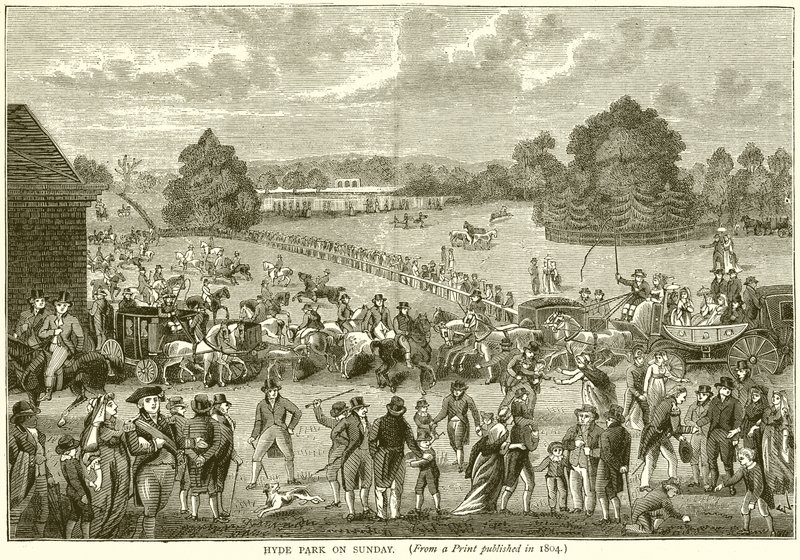Hyde Park på søndag av English School