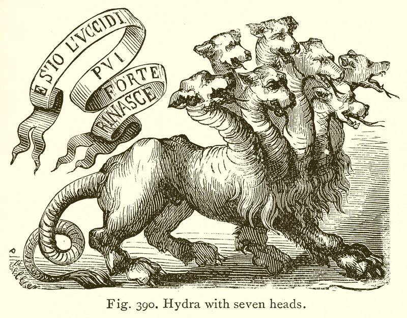 Hydra med syv hoder av English School