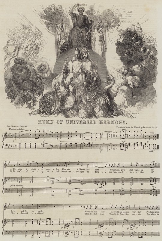Hymn of Universal Harmony (gravering) av English School