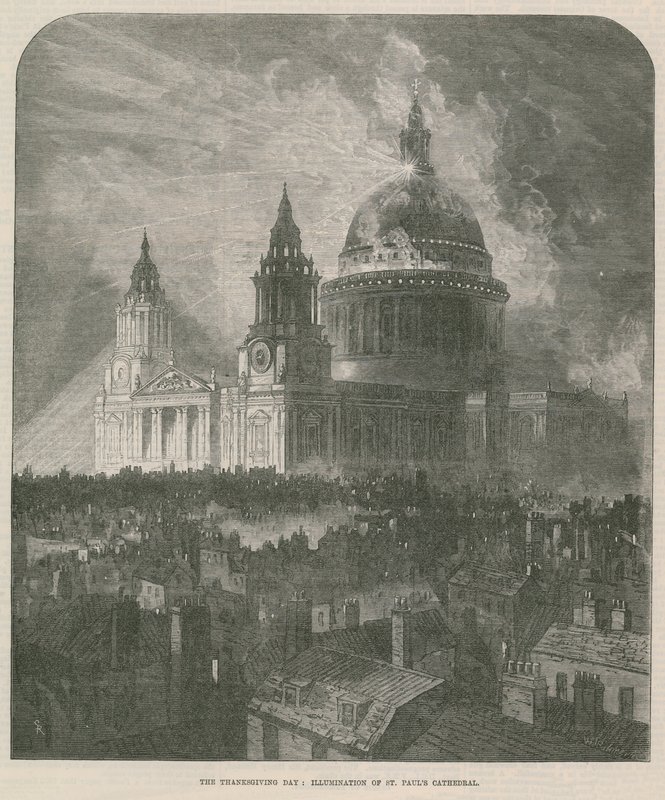 Illumination St Pauls Cathedral av English School
