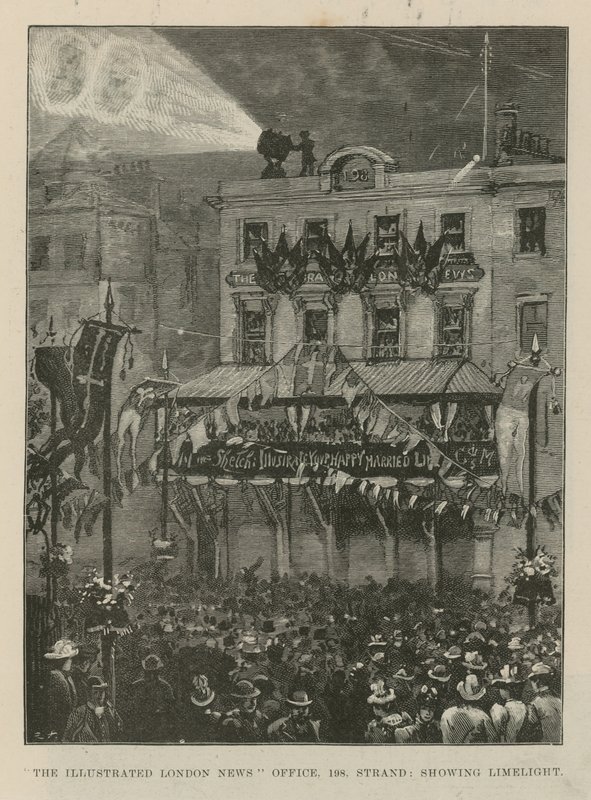 Illustrerte London News Offices on the Strand av English School